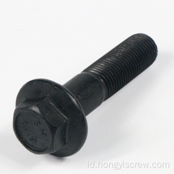 Black Oxide Metric Otomotif Flange Bolt Class8.8